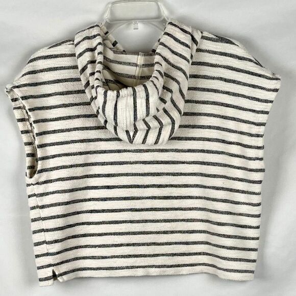 Double Zero Hooded Terry Cloth Short Sleeveless Top Small - Picture 2 of 9